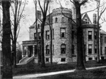 Archival photo of the Fox brothers’ home.